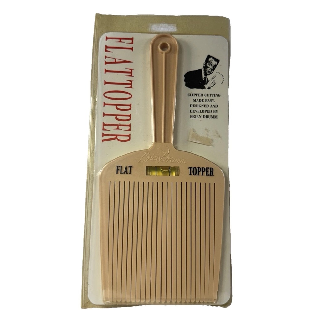 Vintage Comb Hair Men Flattopper Clipper Cutting Made Easy Level Comb New